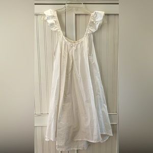 White Off or On the Shoulder White Dress